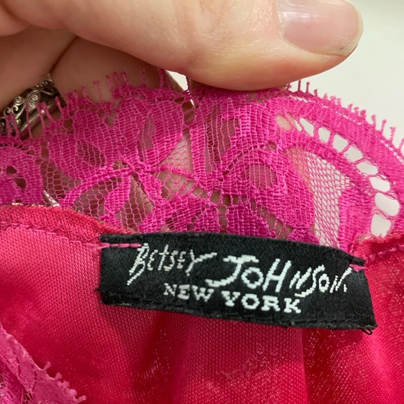 Vintage Betsy Johnson Silk/Lace Party Dress - Picture 5 of 6